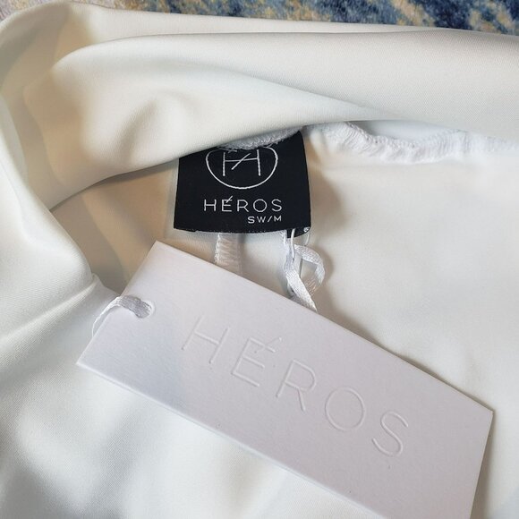 NEW Heros White The Tennis Swim Pleated Preppy Mini Skirt Athletic Workout Cute - Picture 6 of 11